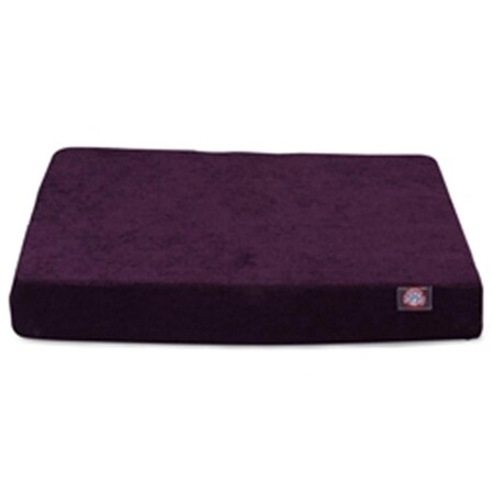 Majestic Pet Aubergine Villa Small Orthopedic Memory Foam Rectangle Dog Bed 78899551272